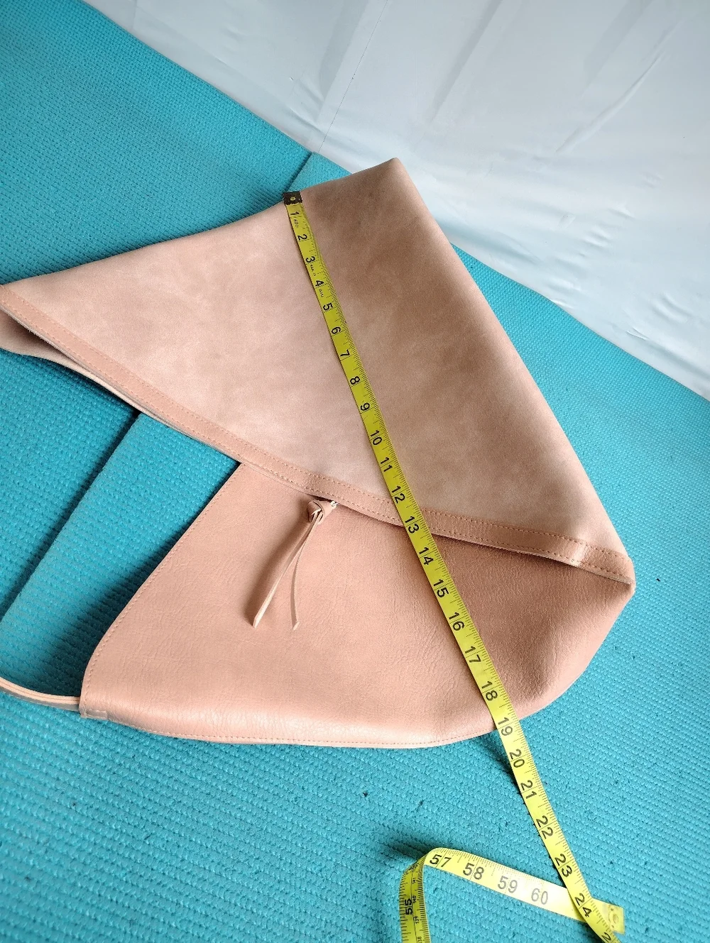 ULTA Beauty Blush Pink Faux Suede Large Tote Shoulder Bag